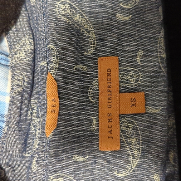 Women's Blue Stripped Flannel - Picture 3 of 4